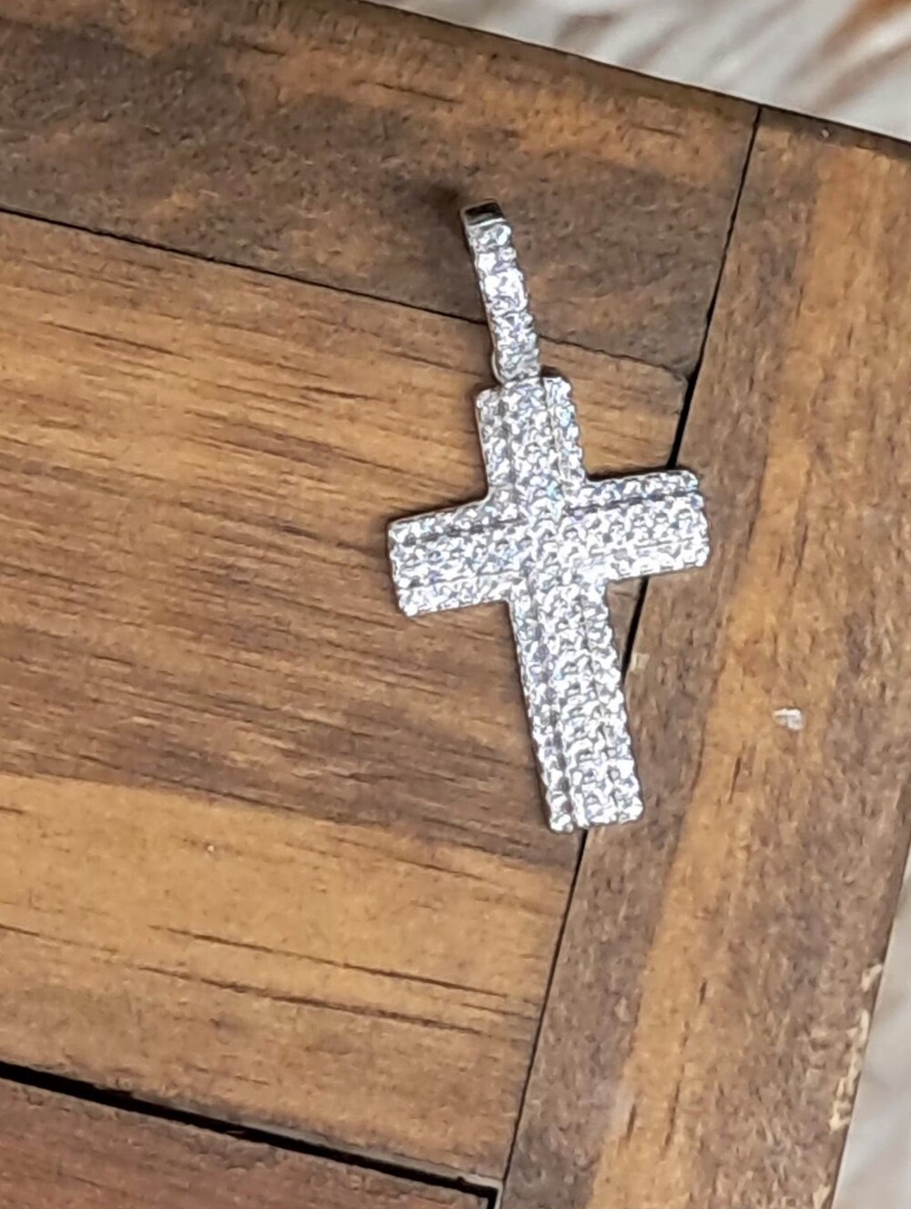 Moissanite Cross Pendant Sterling Silver VVS D 0.67 CTW NWT - Picture 5 of 12